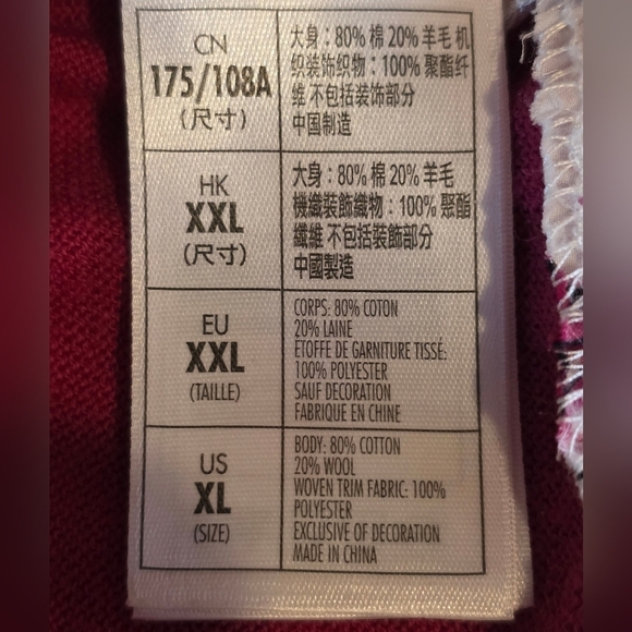 Disney Parks Minnie Mouse Bow Pink Layered Long Sleeve Sweater XL - Picture 6 of 6